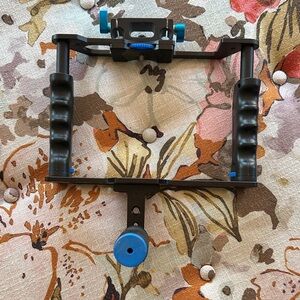 Black and Blue Camera Stabilizer